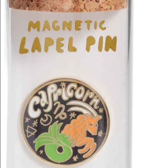Capricorn Magnetic Lapel Pin by YELLOW OWL WORKSHOP, NWT, For Bundle Purchases - Picture 3 of 6